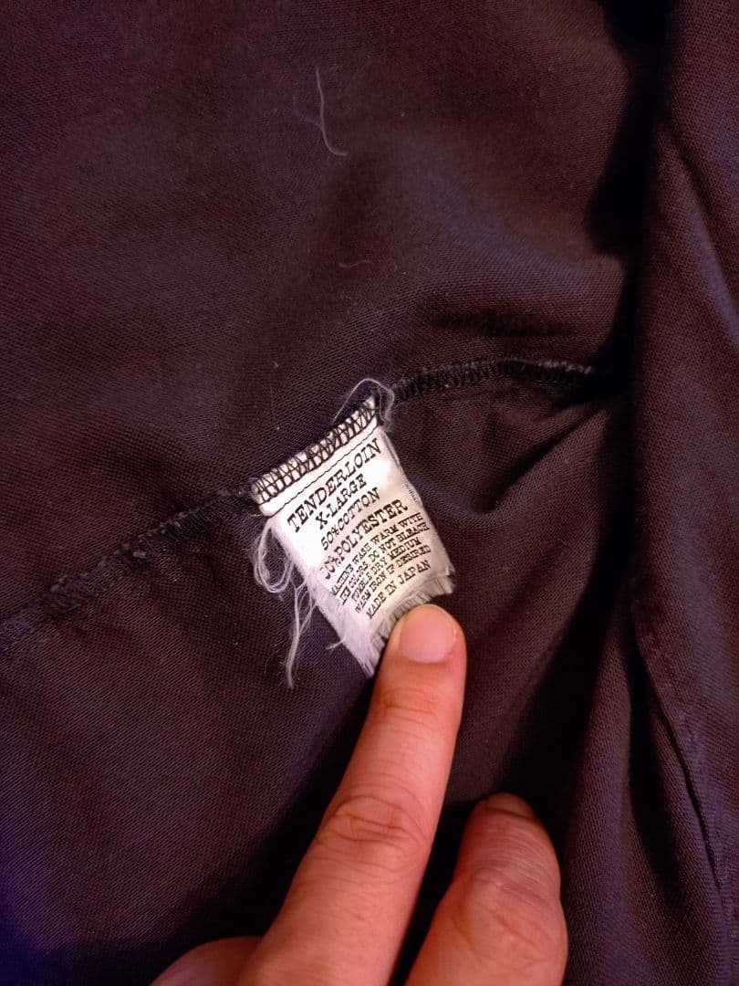 TENDERLOIN 半袖ボーリングシャツ XL ブラック