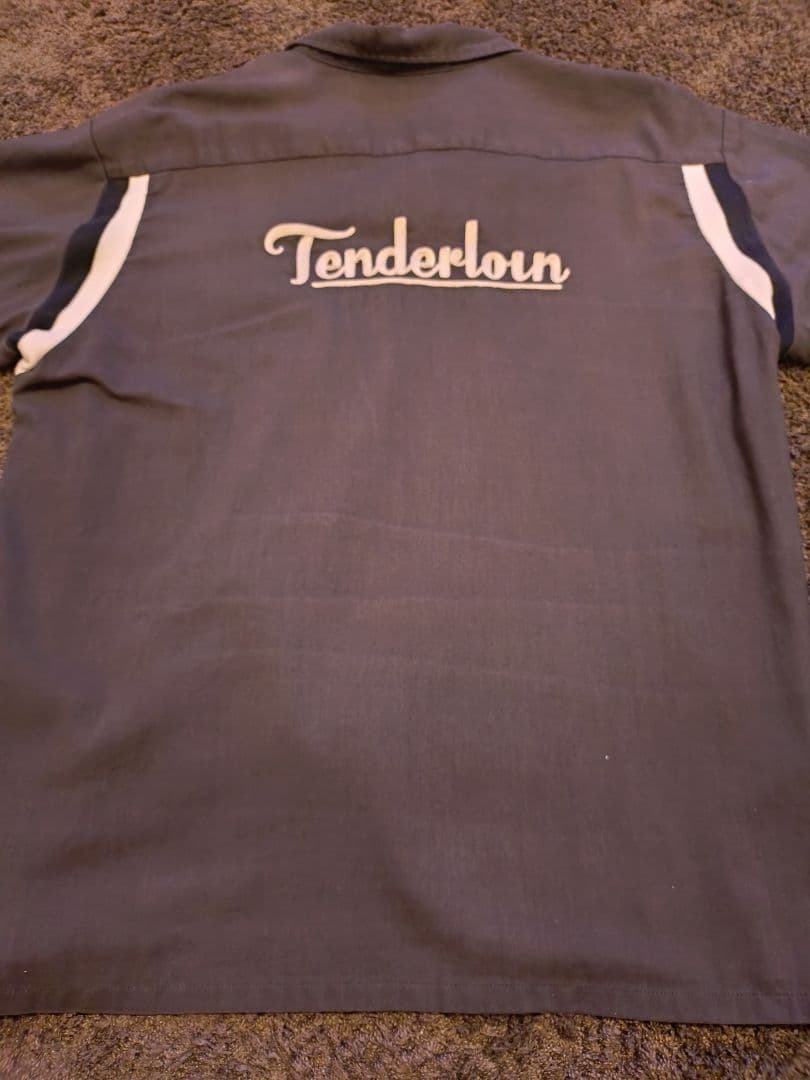 TENDERLOIN 半袖ボーリングシャツ XL ブラック