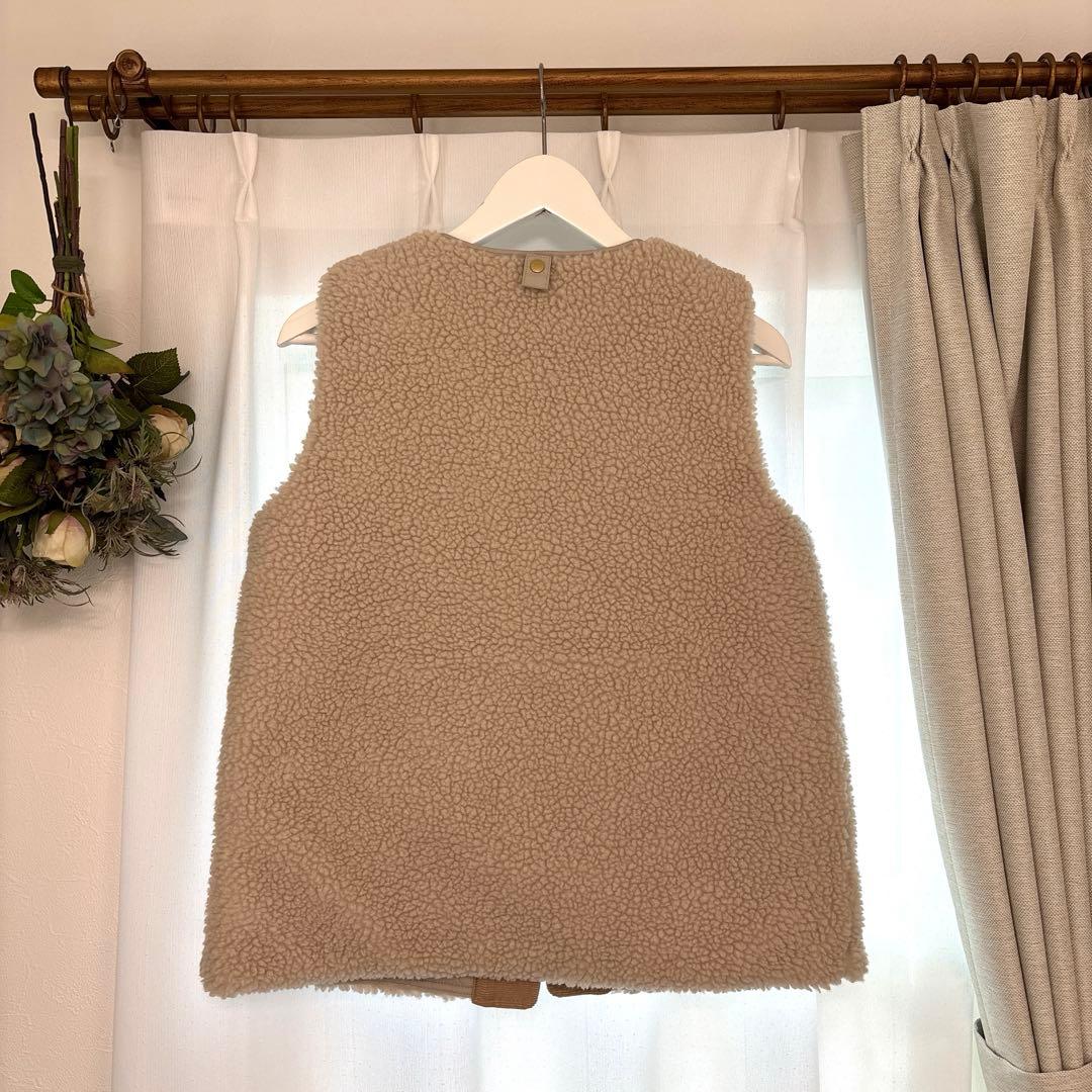 Barbour ボアベスト ベージュ