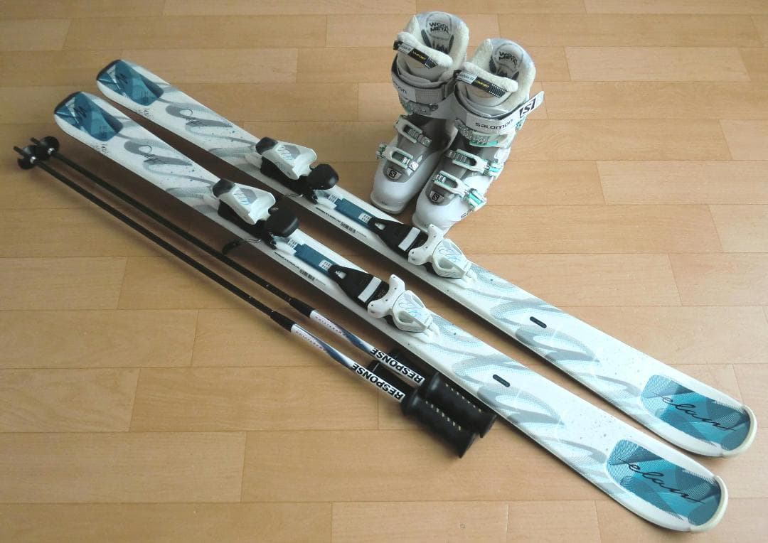 ■■11月限定■送料無料■ELAN■女性用スキー4点セット■140/23.5■■