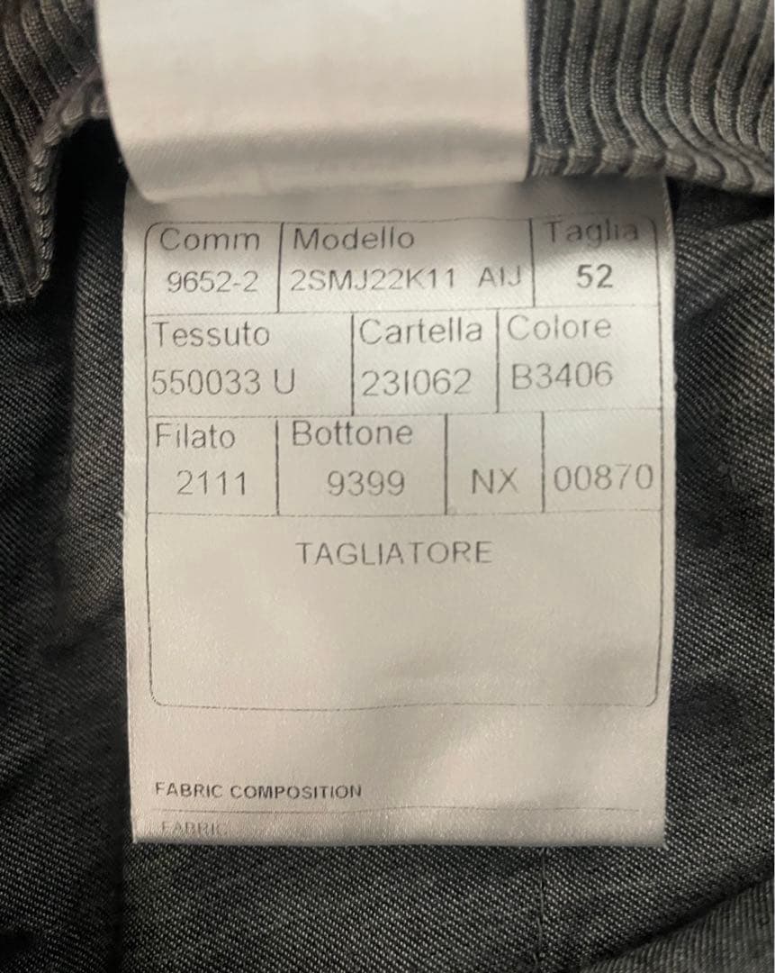 タリアトーレSUPER100'sウールフランネル1プリーツパンツ　ネイビー52