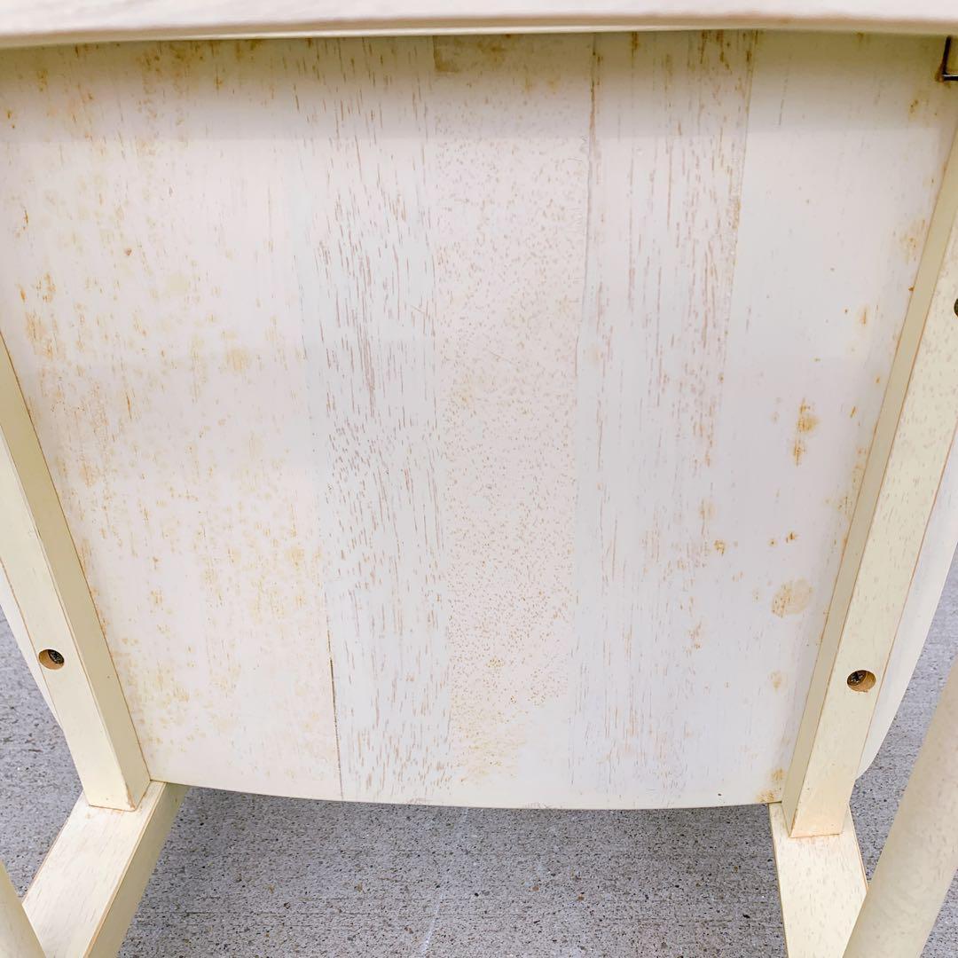 【美品】シャビー ダイニングチェア 木製 アンティーク調 ビンテージ 椅子①