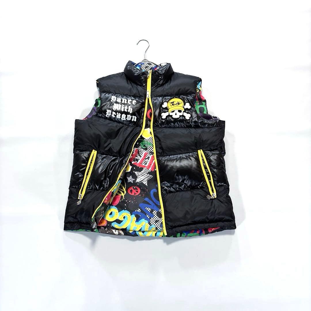 ダンスウィズドラゴン　ダウンベスト　リバーシブル　2way サイズ2 メンズ