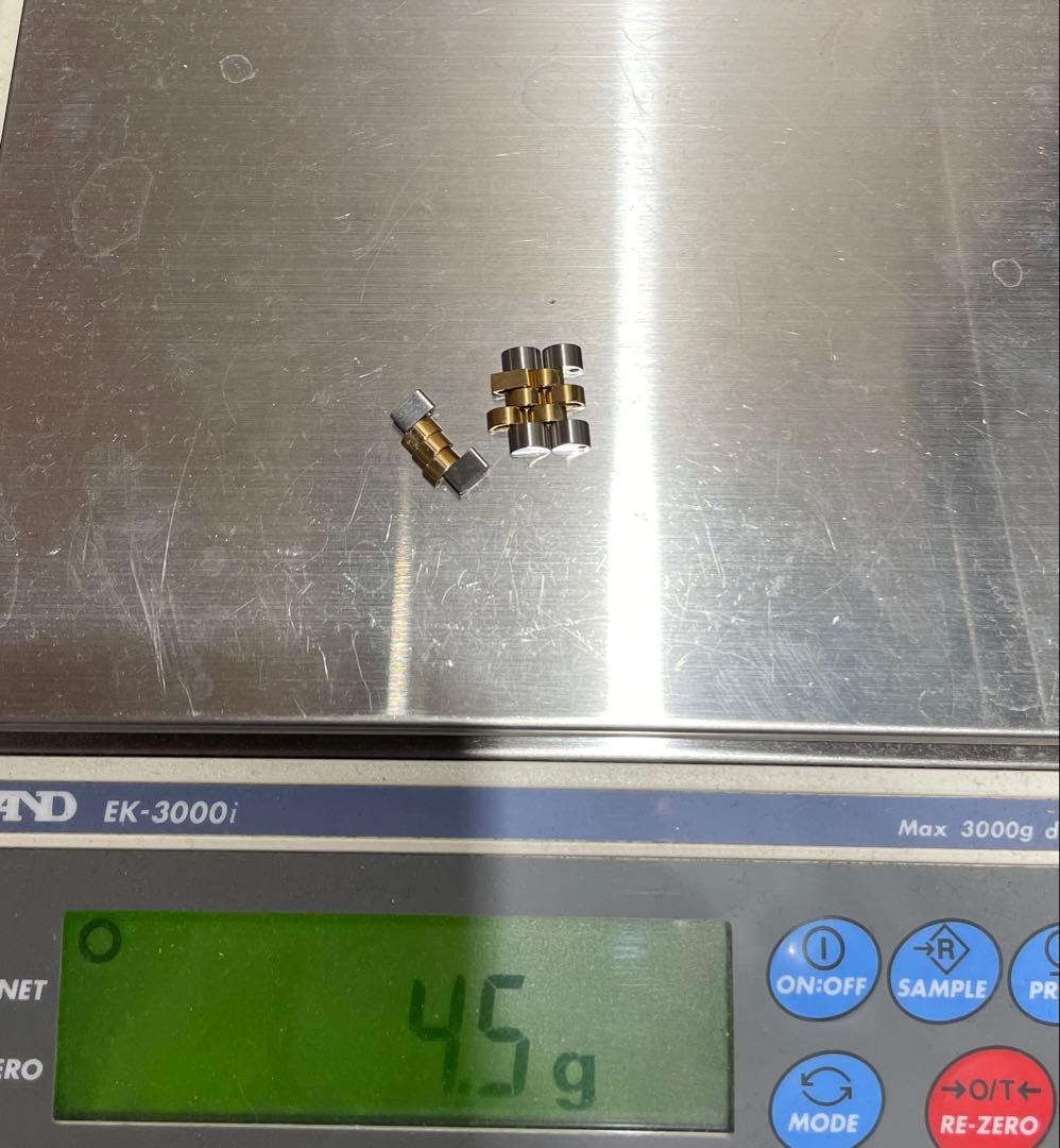 △ROLEX ロレックス 3コマ K18YG x SS 約15mm 4.5g