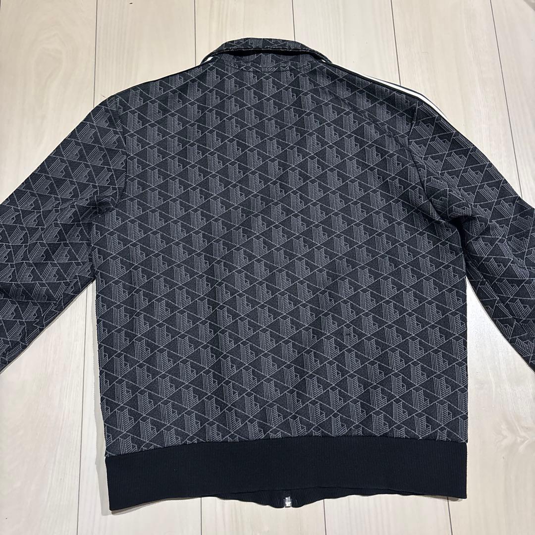 LACOSTEモノグラム　トラックジャケット　ブラック