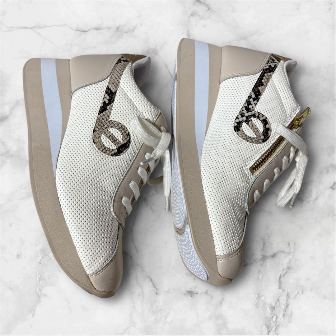 新品 NO NAME ノーネーム スピードジョガー サンド パイソン柄23cm