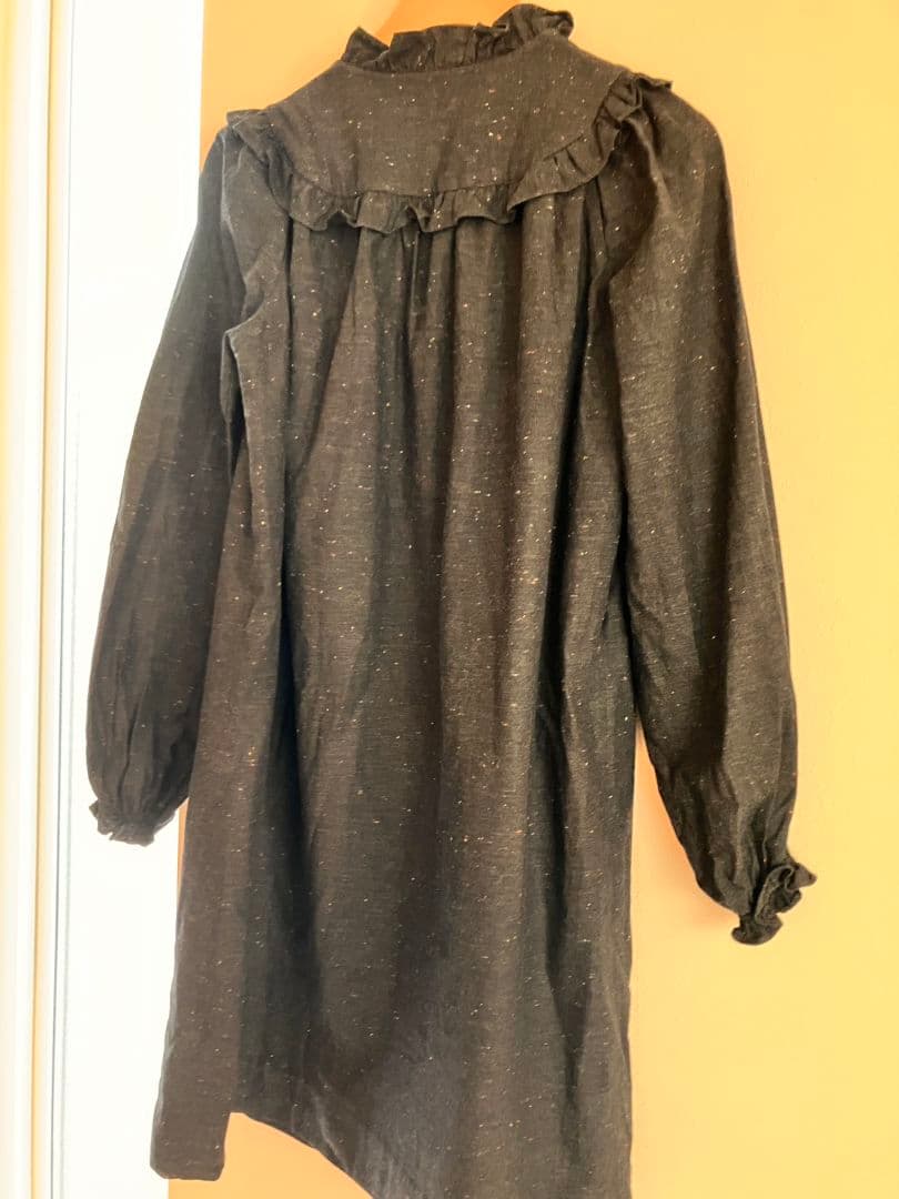 Bonpoint ダークグレー ワンピース 長袖