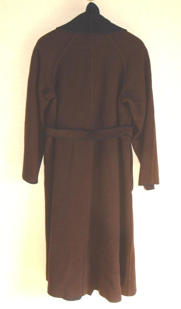 FENDI フェンディ リバーシブル ロングコート ネイビー/ブラウン