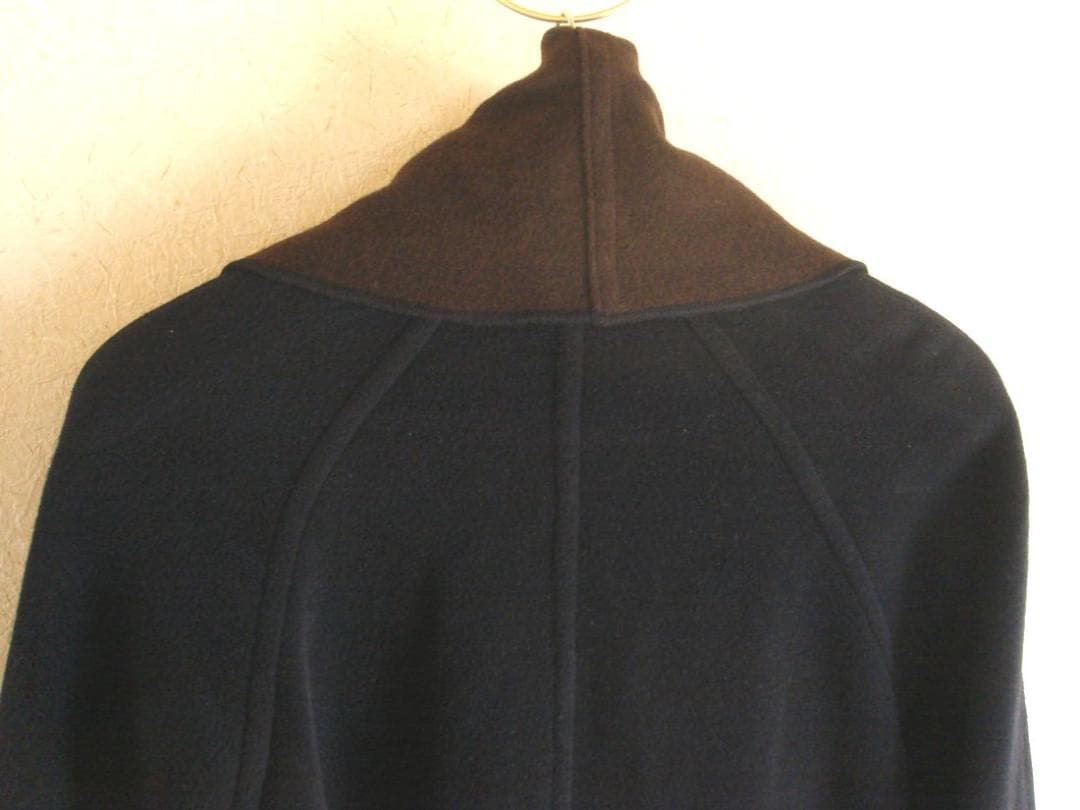 FENDI フェンディ リバーシブル ロングコート ネイビー/ブラウン