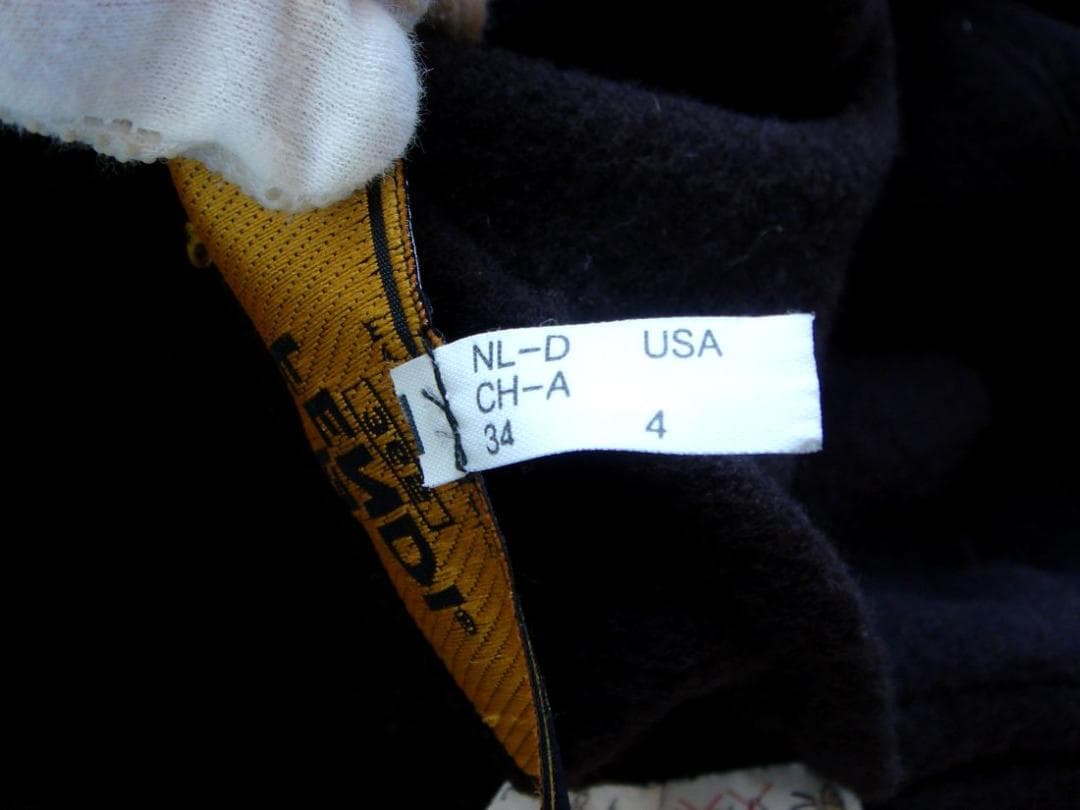 FENDI フェンディ リバーシブル ロングコート ネイビー/ブラウン