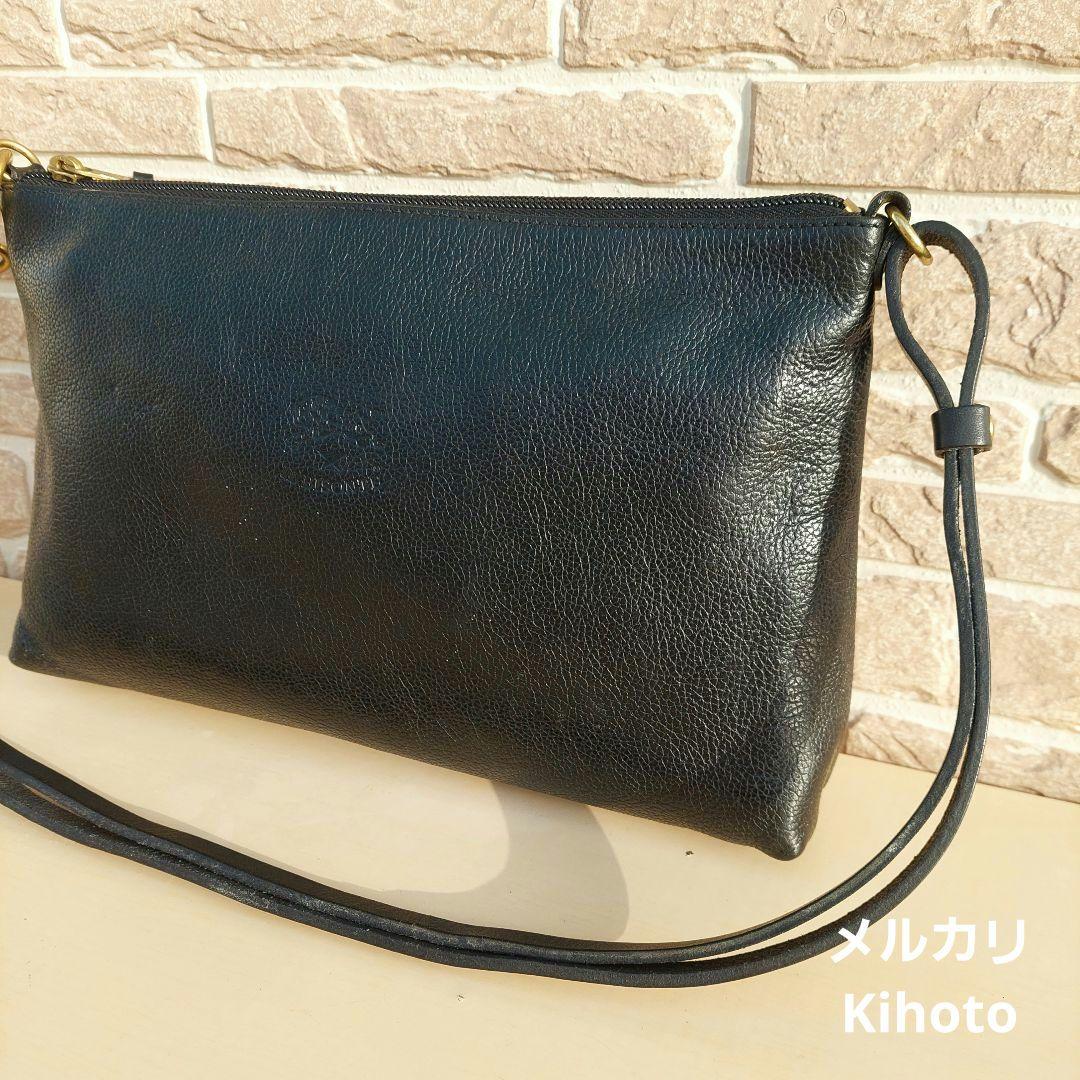 イルビゾンテ ILBISONTE ショルダー スクエア 2way 黒