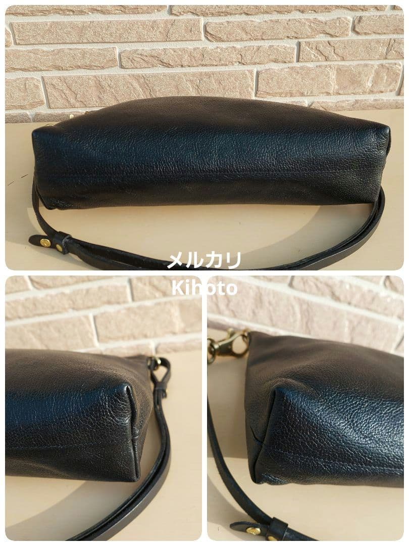 イルビゾンテ ILBISONTE ショルダー スクエア 2way 黒