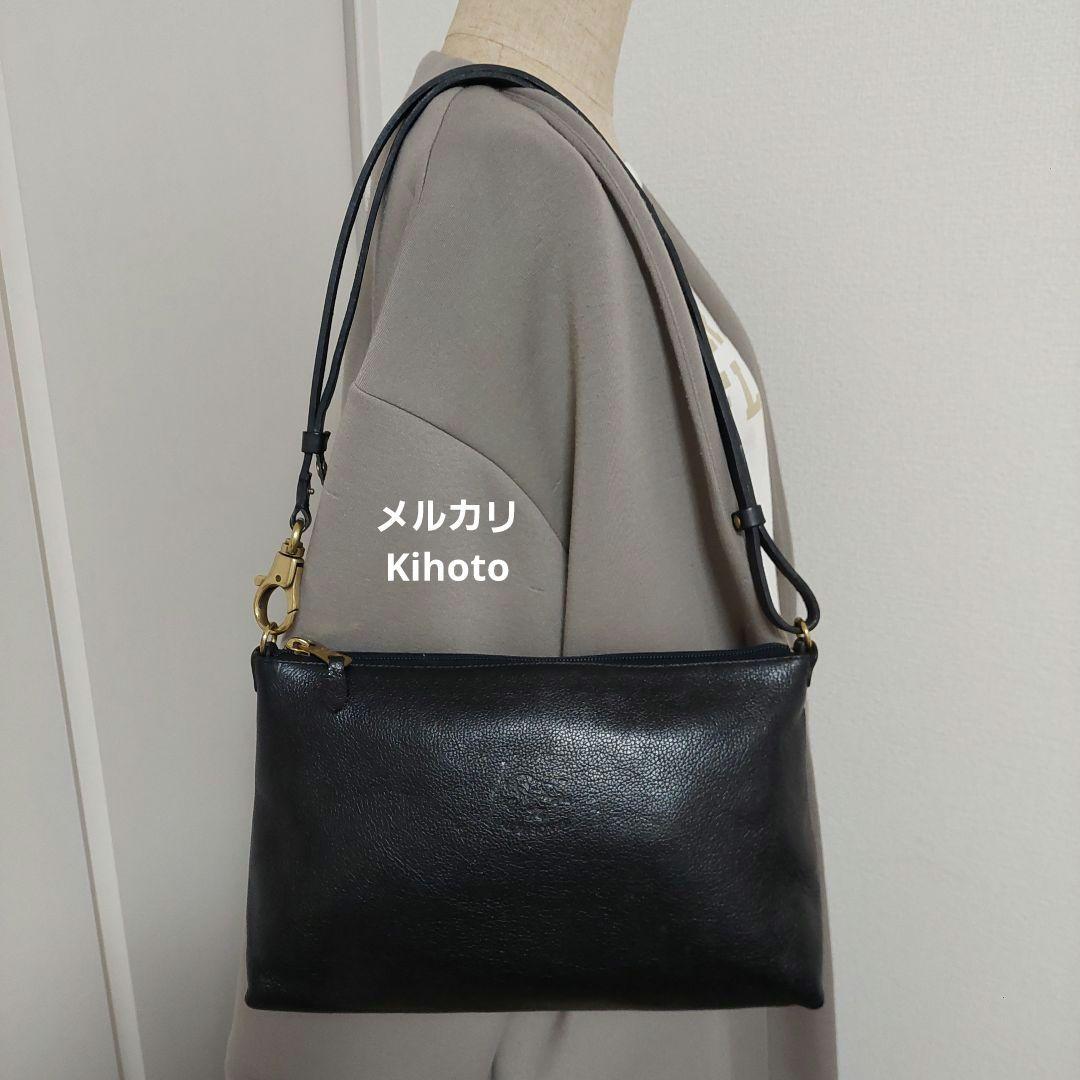 イルビゾンテ ILBISONTE ショルダー スクエア 2way 黒