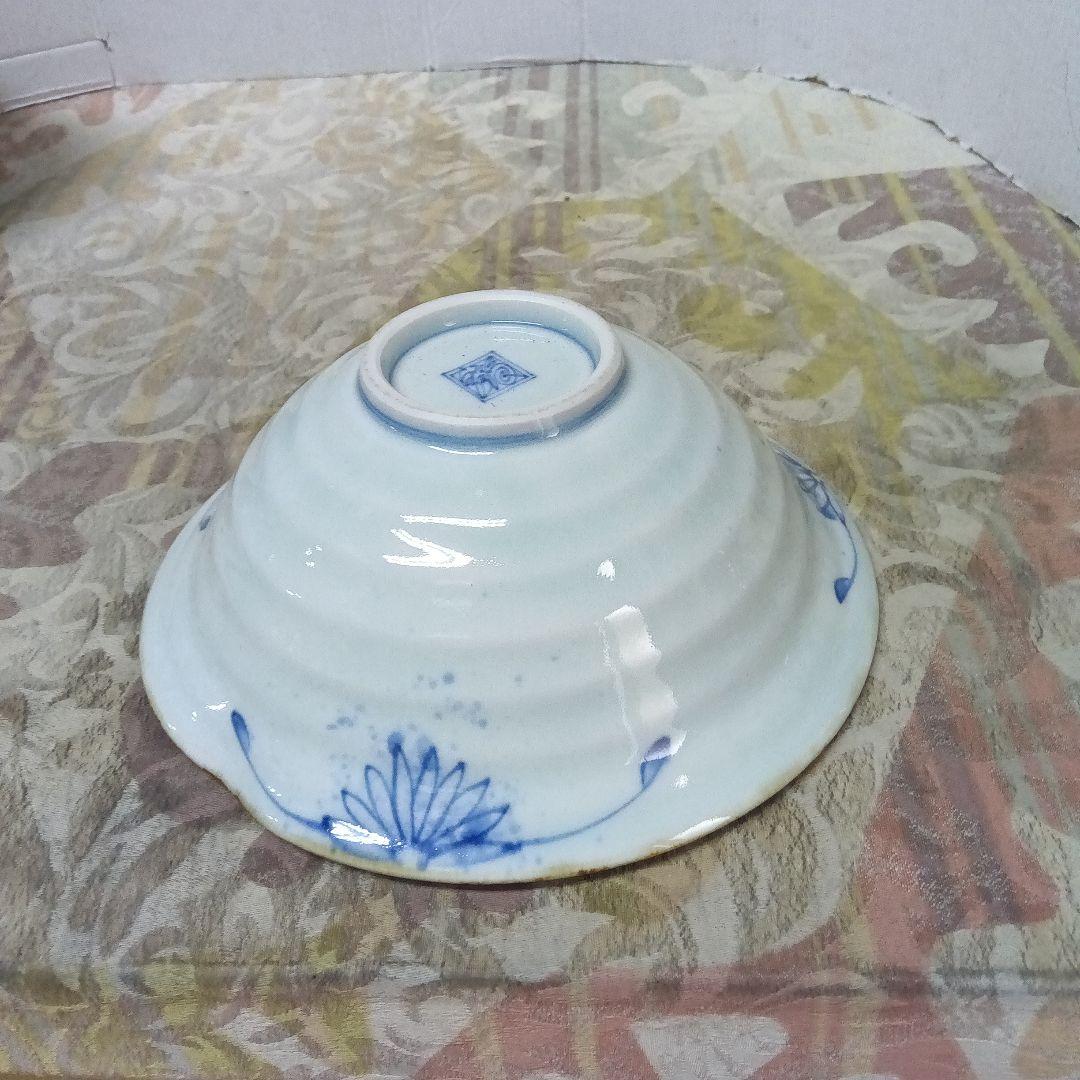 藍柿右衛門染付蟹鉢