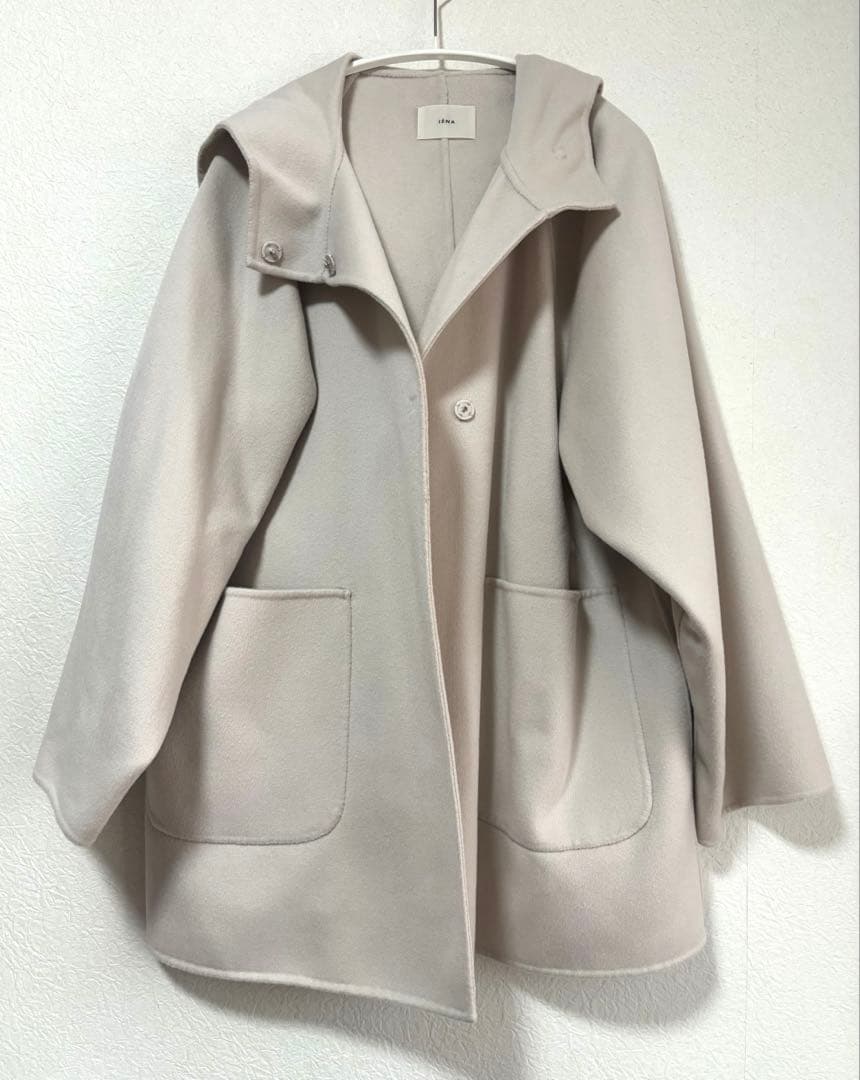 IENA SUPER120 ダブルフェイスフードコート ナチュラル38