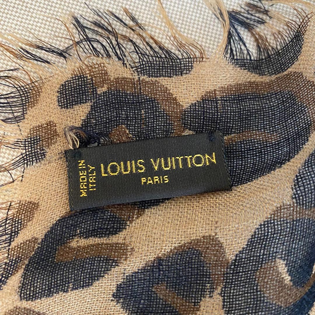 【うりぽんぽん】ルイヴィトン レオパード マフラー M72215