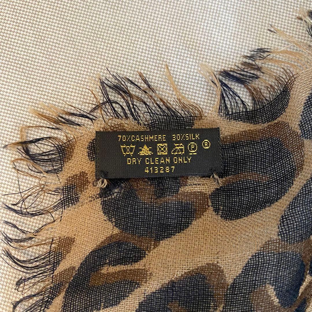 【うりぽんぽん】ルイヴィトン レオパード マフラー M72215