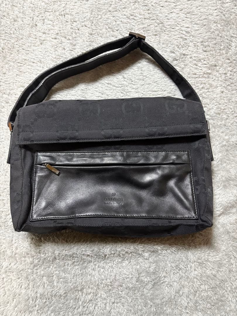 Ｒ*Ｅ様 GUCCI グッチ　ジャンボGGショルダーバック　黒
