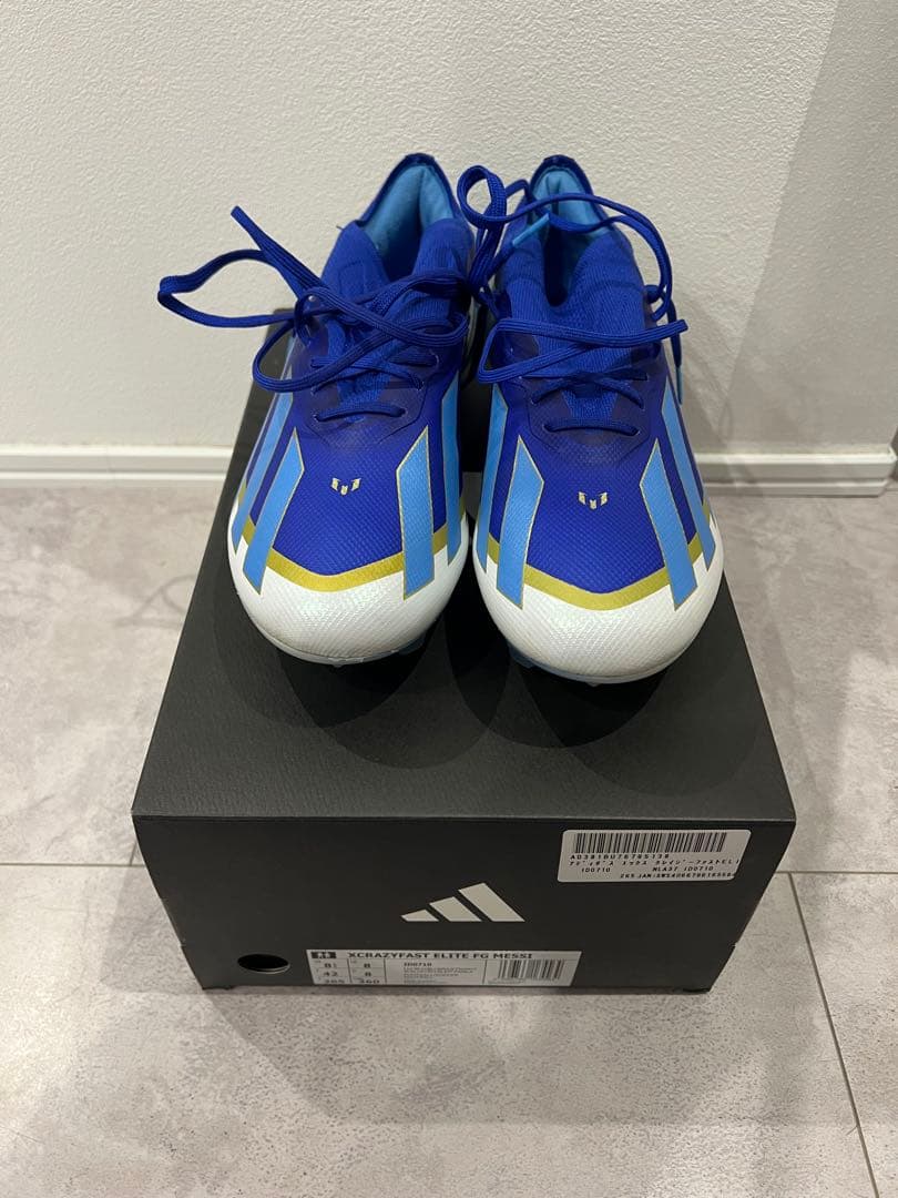 アディダス　エックス　クレイジーファスト　エリート　FG　メッシ　26.5cm