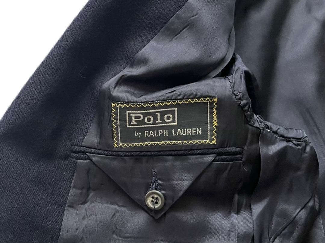 超希少 70s USA製 ラルフローレン ネイビーブレザー テーラードジャケット