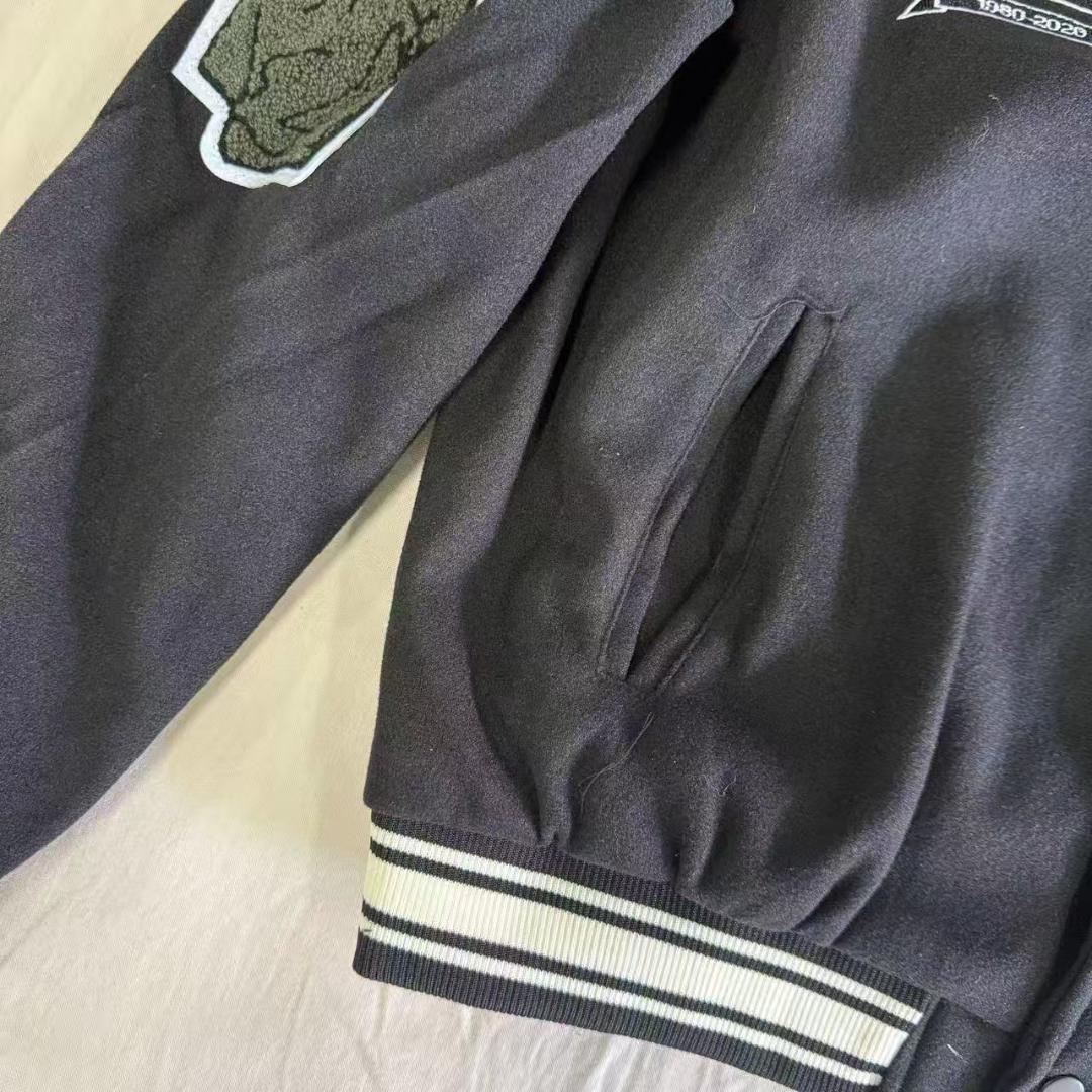 CDG X Stussy Varsity Jacket 黒M