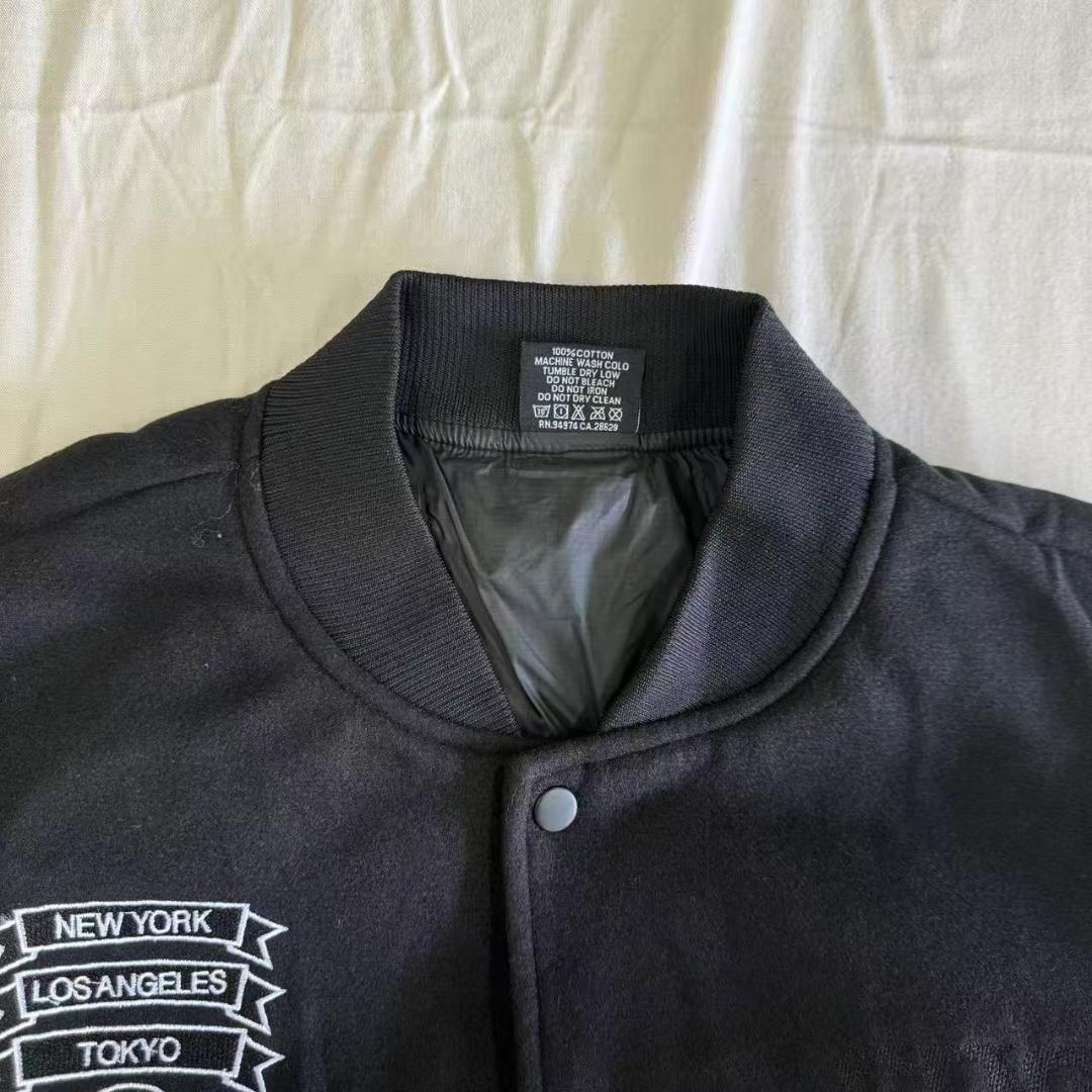 CDG X Stussy Varsity Jacket 黒M