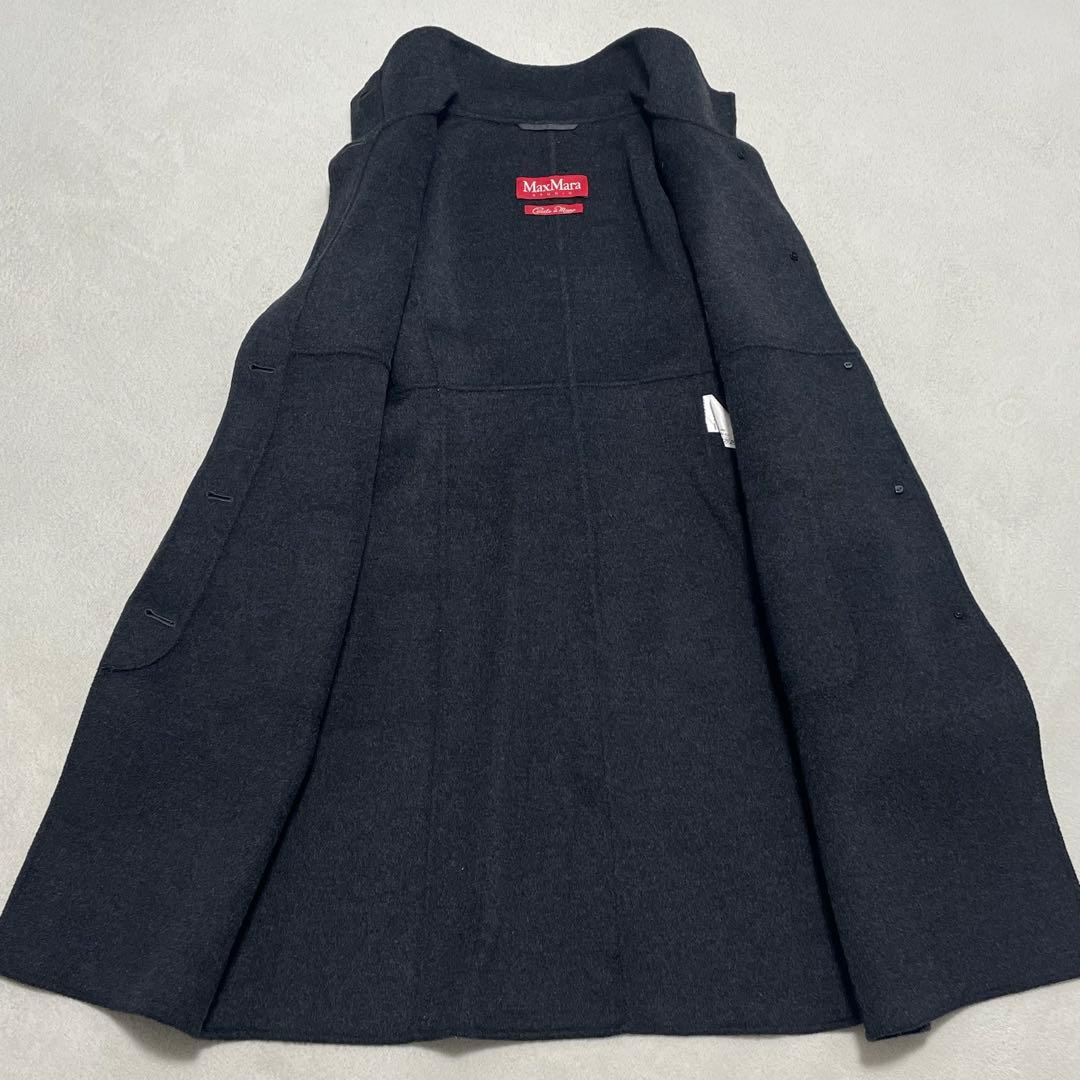 マックスマーラ クチートアマーノ 40 ダブルフェイス カシミヤ混 女優襟