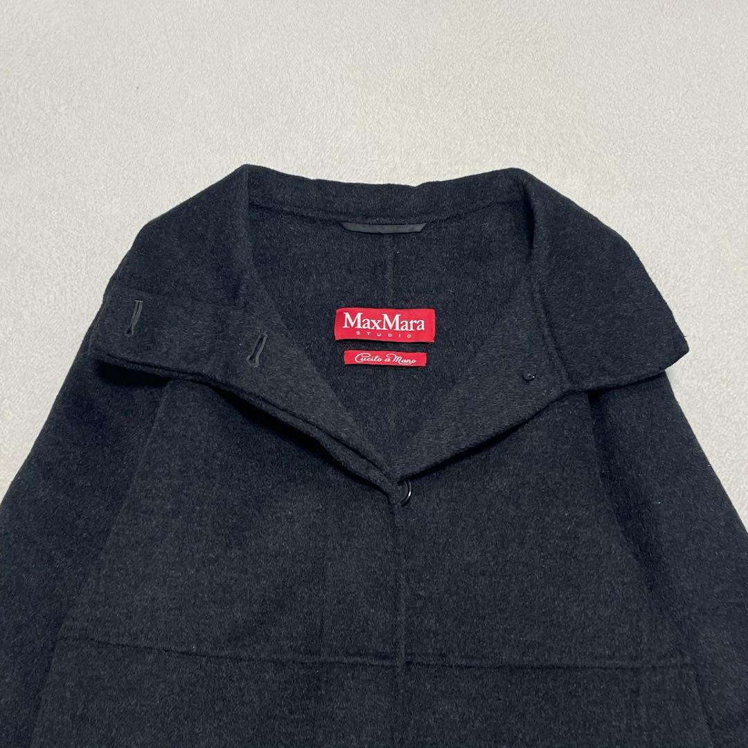 マックスマーラ クチートアマーノ 40 ダブルフェイス カシミヤ混 女優襟