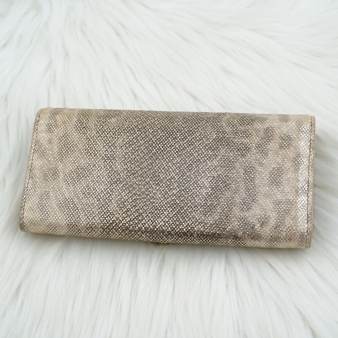 未使用品　箱付き　BVLGARI ブルガリ　長財布　レザー　サークル金具　希少