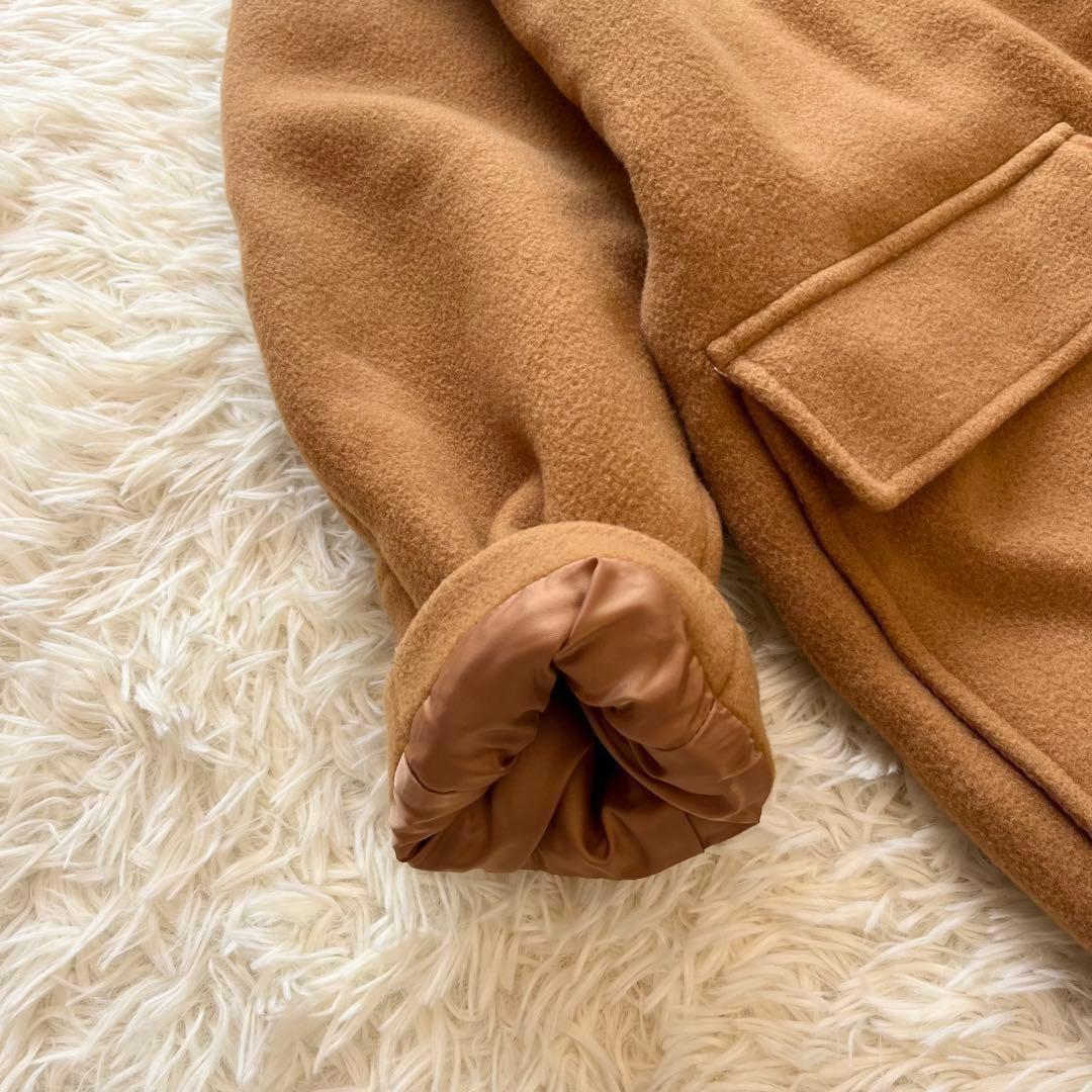 美品✨ emmi　エミ　リサイクルウールロングコート　キャメル