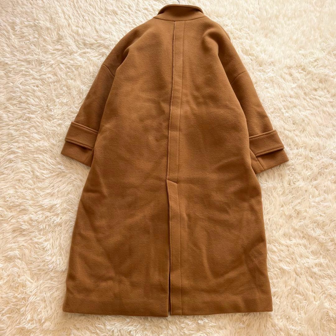 美品✨ emmi　エミ　リサイクルウールロングコート　キャメル