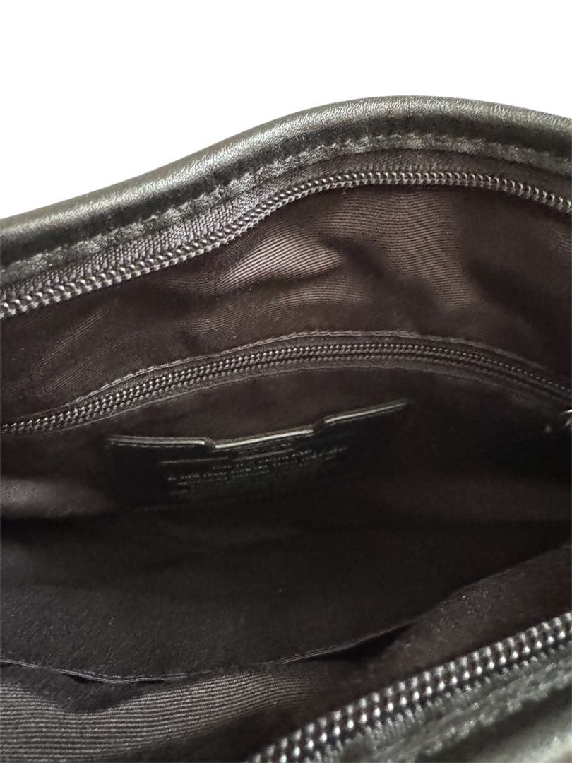 COACHコーチ 【新品未使用】レザー シグネチャー　ショルダーバッグ ブラック