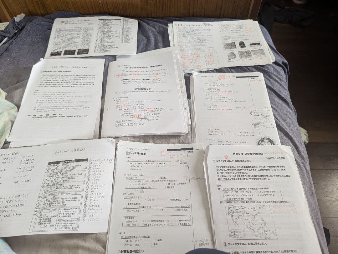 世界史授業プリント　（前近代）【共通〜中継上位校レベル】