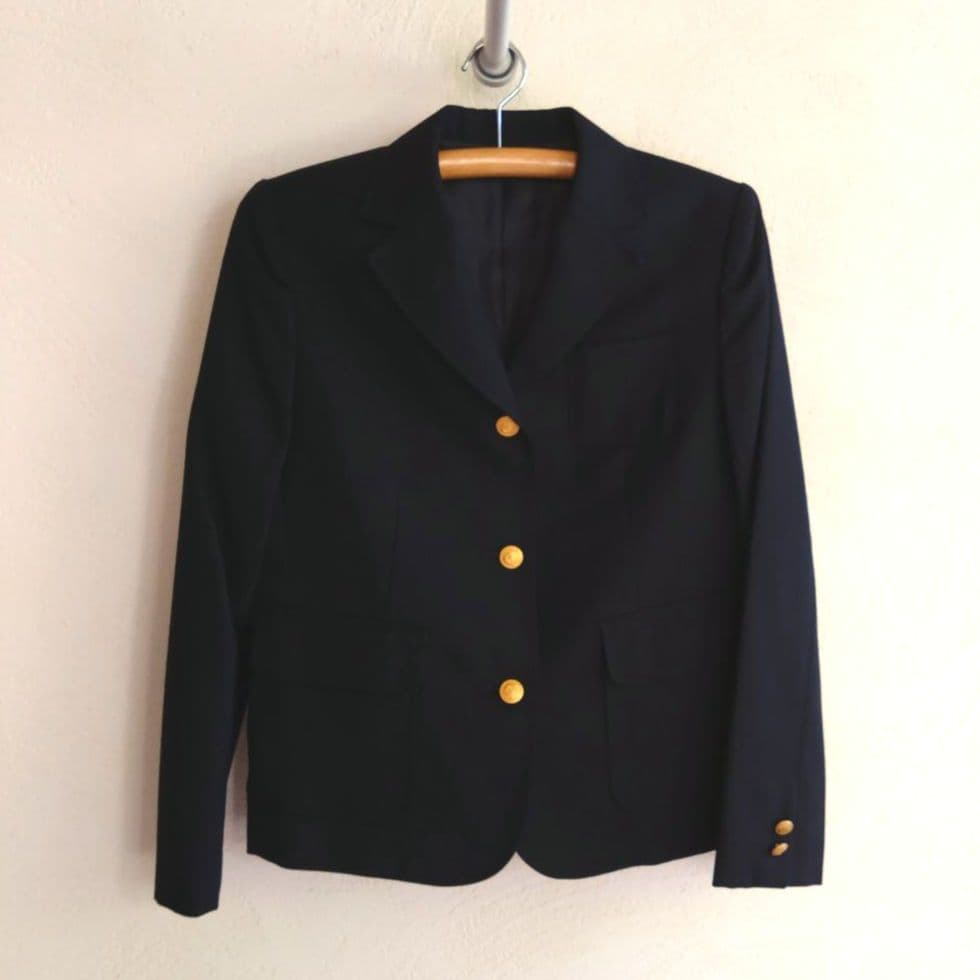 バーバリー BURBERRY ブレザー 160A　ネイビー 金・銀ボタン