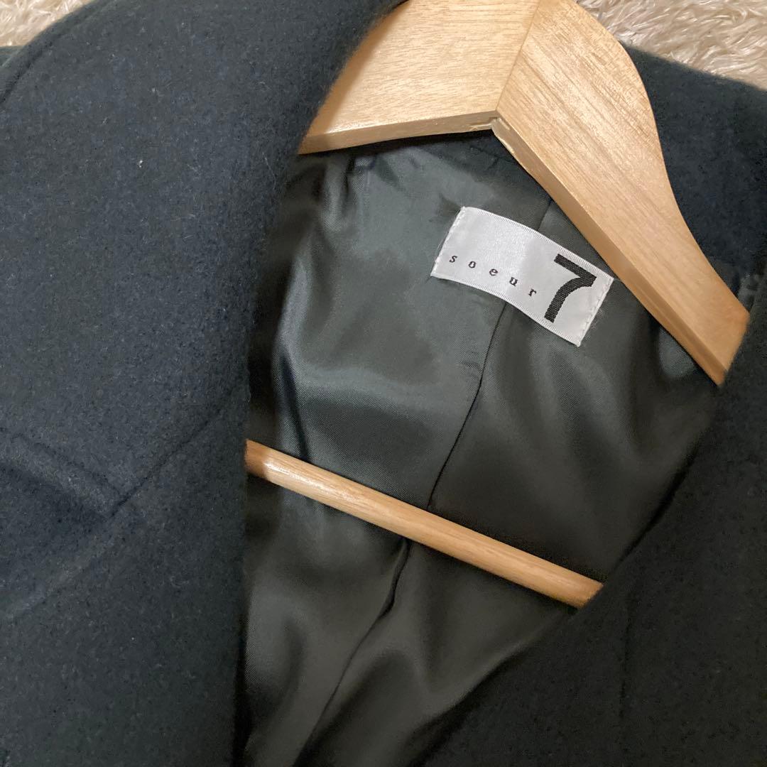 新品　ヤマダヤ　スコットクラブ　ダークグレー ピーコート 定価43000円