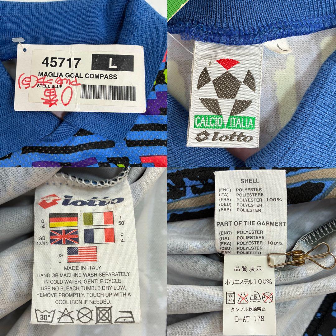 タグ付き＆訳あり　lotto　キーパーシャツ　90年代 ヴィンテージ　イタリア製