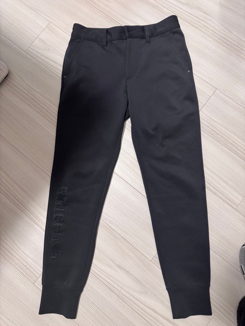 BRIEFING ブラックジョガーパンツ　S