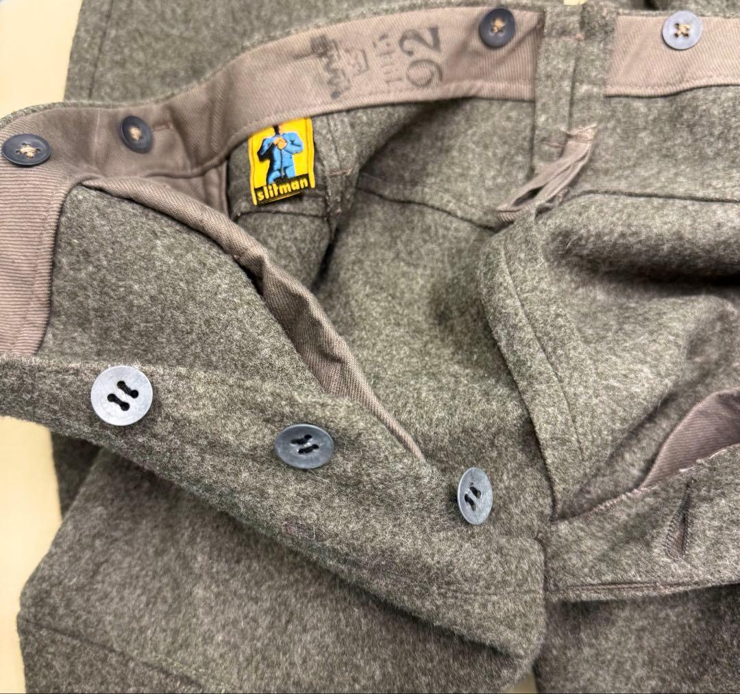 40s Swedish Military スウェーデン軍ウールパンツヴィンテージ