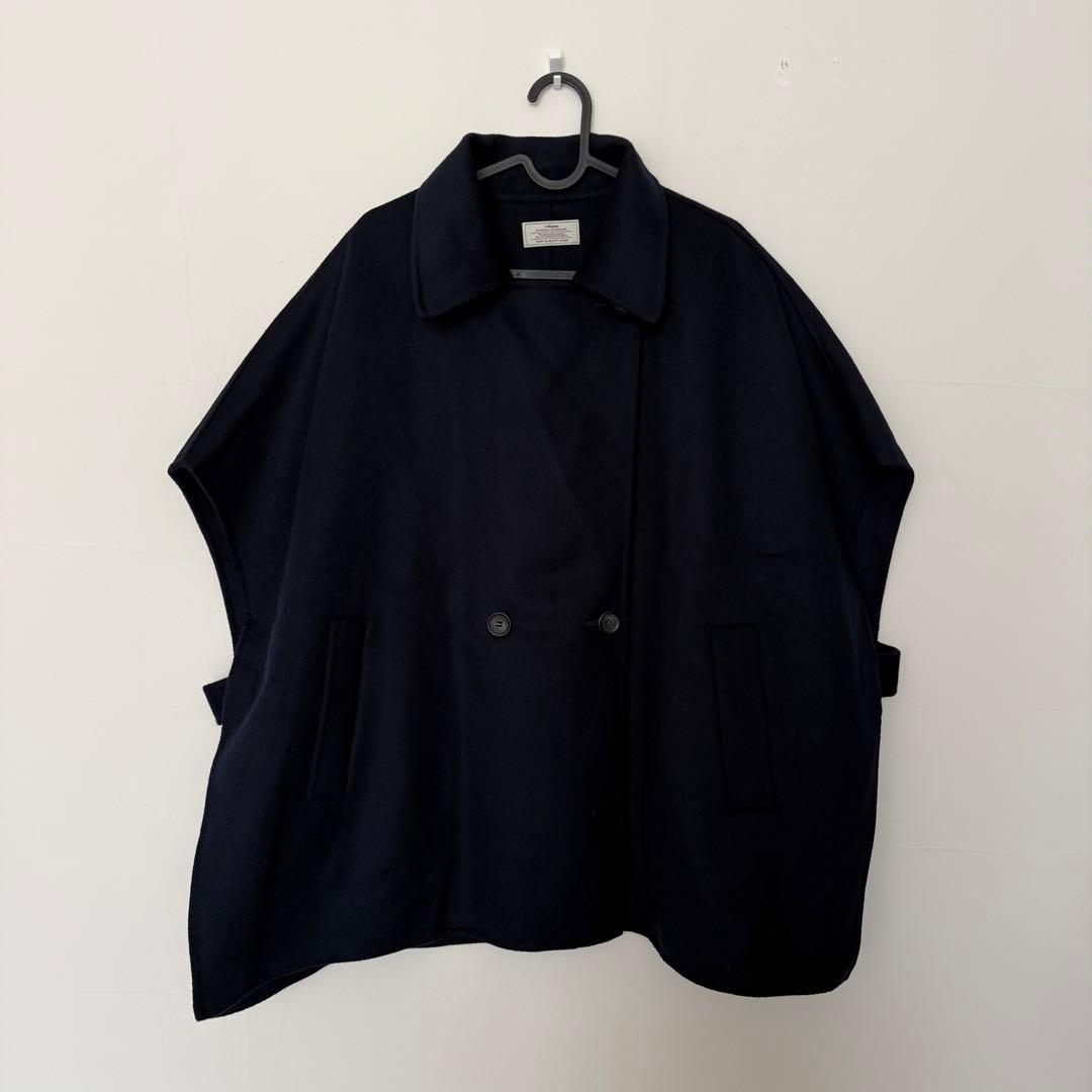 【美品】ジャーナルスタンダードレリューム　ウールナイロンリバーベスト　ネイビー