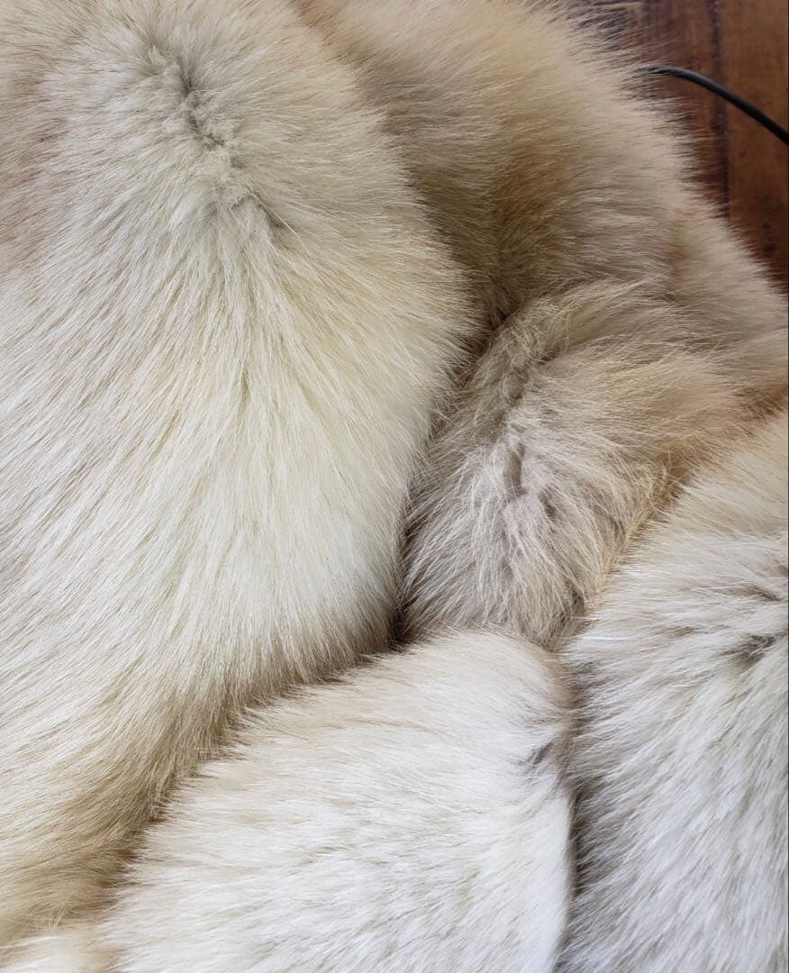 290万　高級　綺麗　SAGA サガ　フォックス　 本毛皮　コート