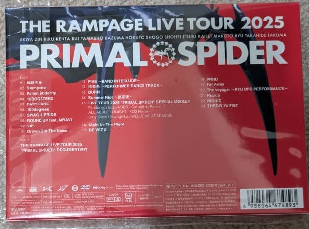 ミュージック THE RAMPAGE from EXILETRIBE/DVD/TOUR2025