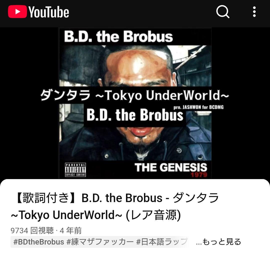 B.D. THE BROBUS *NIPPS GORE-TEX 日本語ラップ