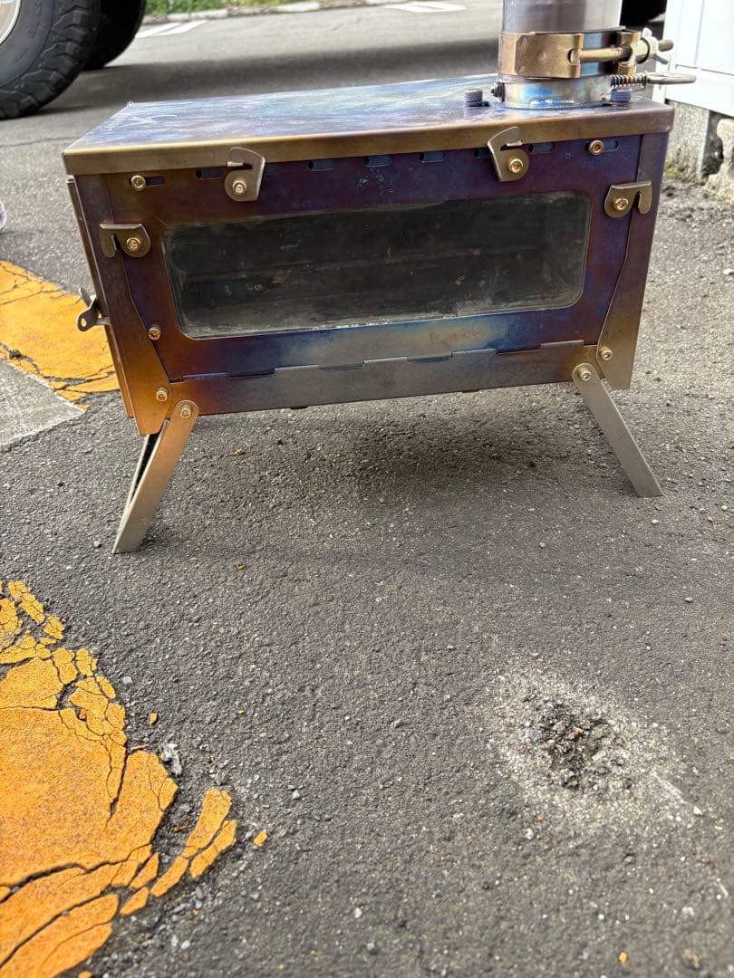 tomount チタン折りたたみ薪ストーブ