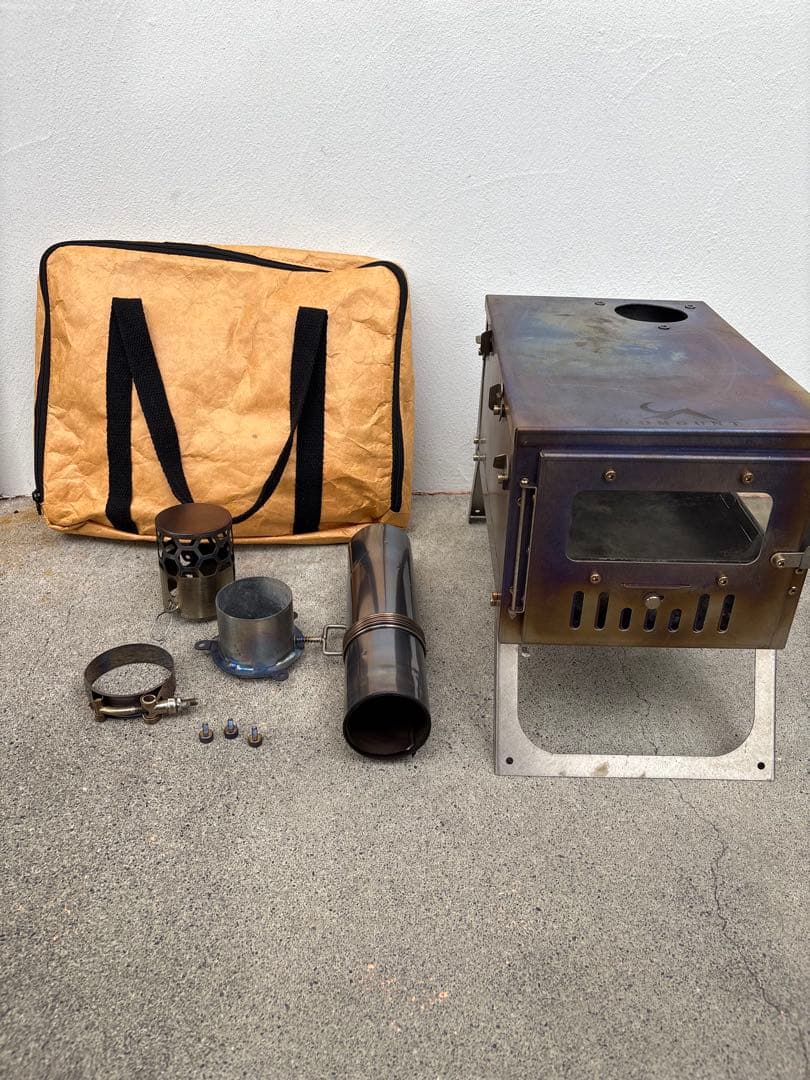 tomount チタン折りたたみ薪ストーブ