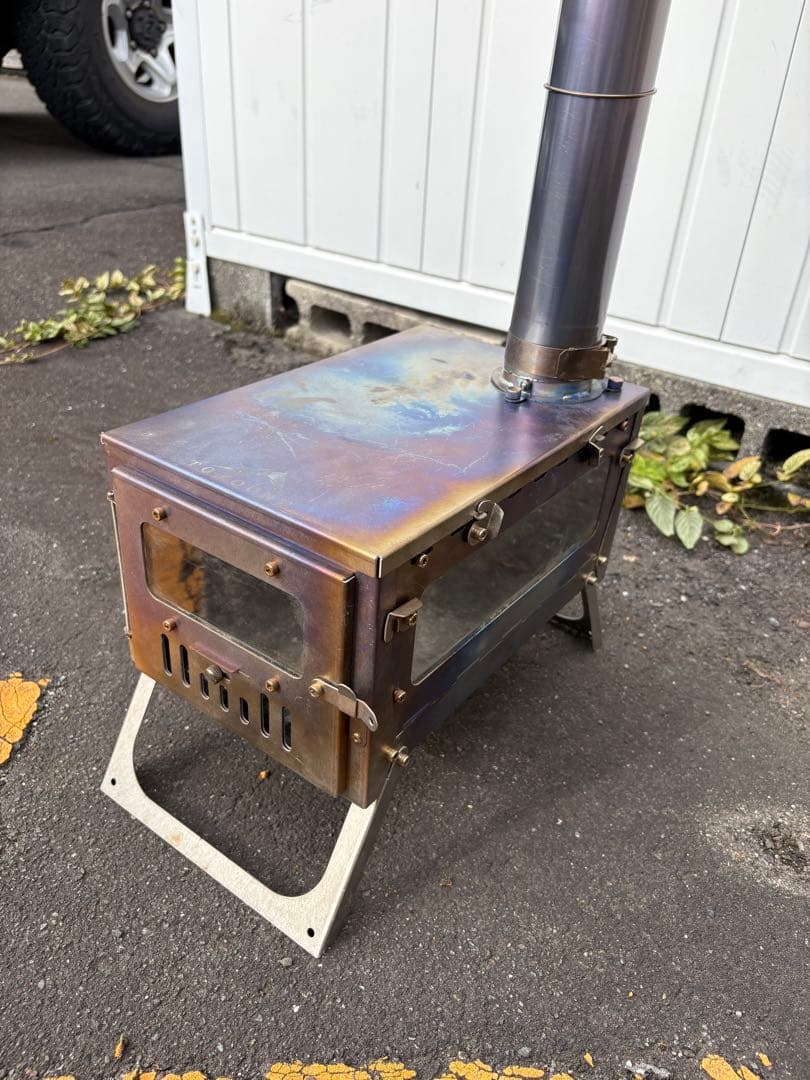 tomount チタン折りたたみ薪ストーブ