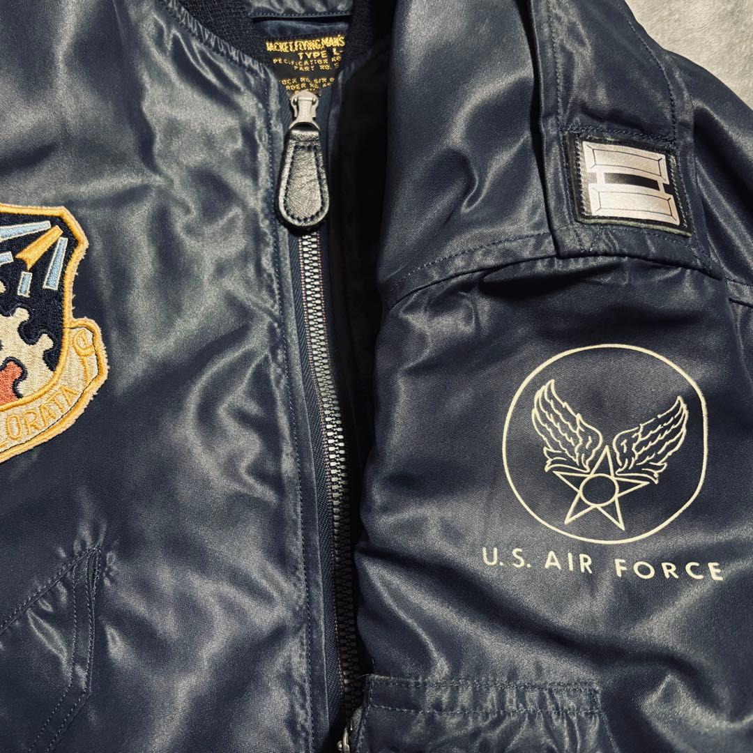 n*t様 美品 バズリクソンズ TYPE L-2A サイズ38 ネイビー純正カス