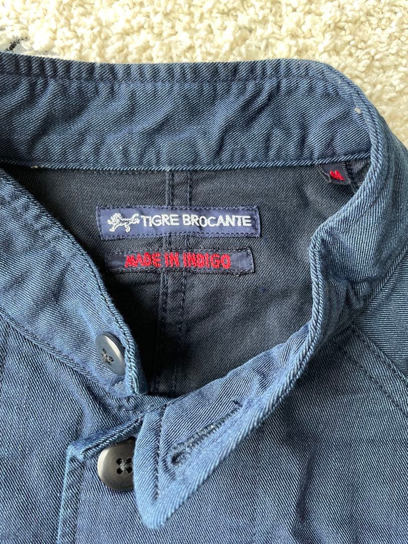 ティグルブロカンテ　インディゴジャケット　ナッパ服