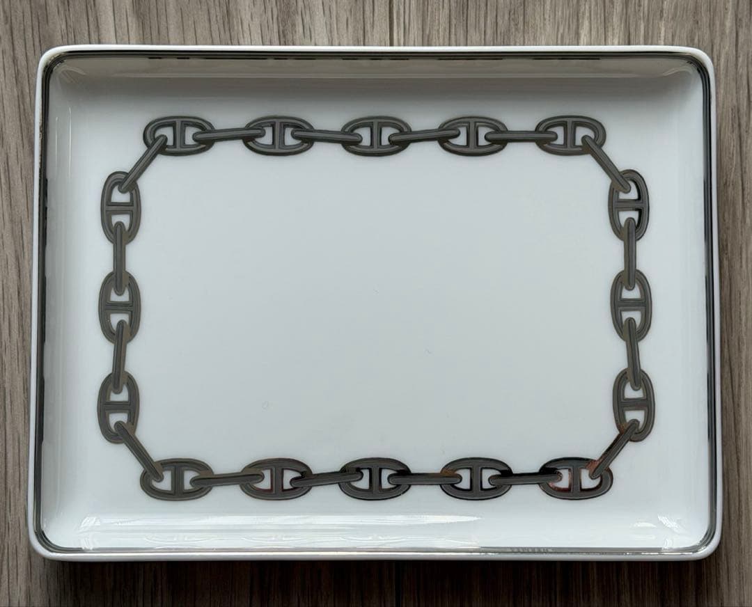 Hermes（エルメス） シェーヌダンクル プラチナ 皿