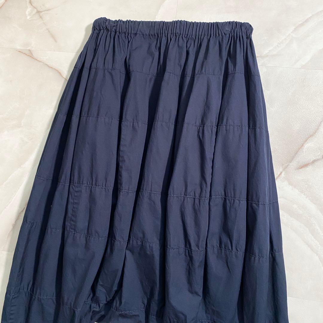 A16636 美品 トリココムデギャルソン 14ss サルエルバルーンパンツ 紺