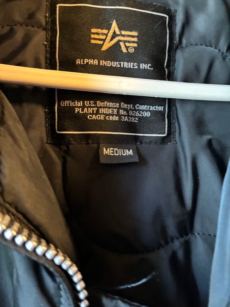 アルファ ALPHA CWU-45Pタイプ フライトジャケット ブラック M